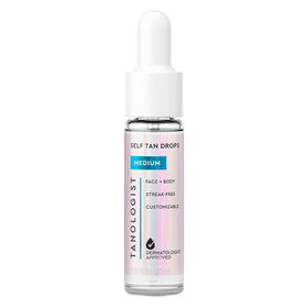 Tanologist front packaging showing medium drops and benefits