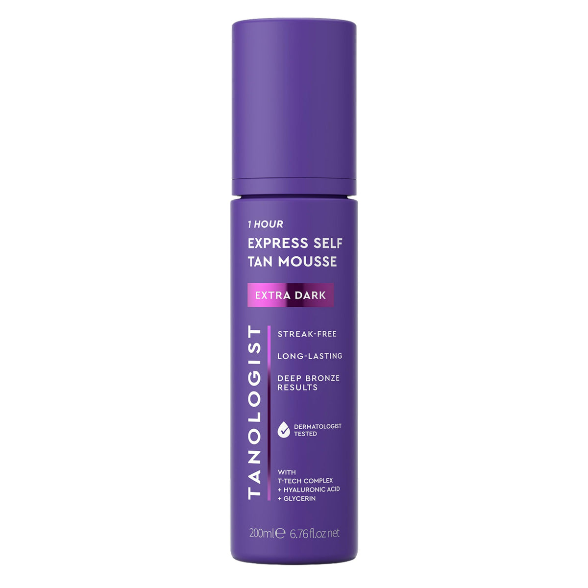 Tanologist front packaging showing the extra dark mousse and benefits