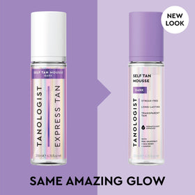 Tanologist foam texture closeup demonstrating fast-absorbing, streak-free blend