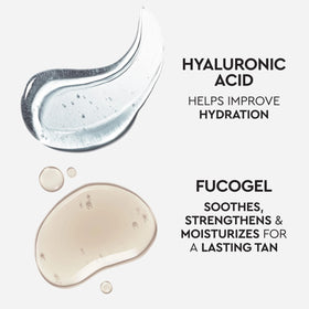 Dispensing Tanologist gel from tube demonstrating quick-dry formula