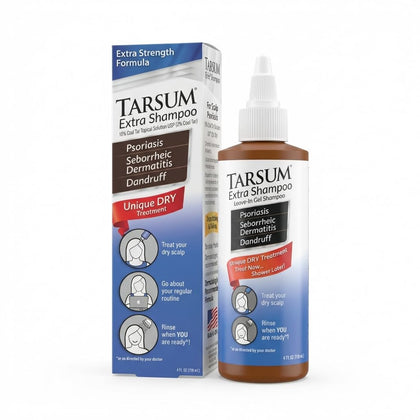 Tarsum front packaging showing 4 oz bottle and label for clear identification and use
