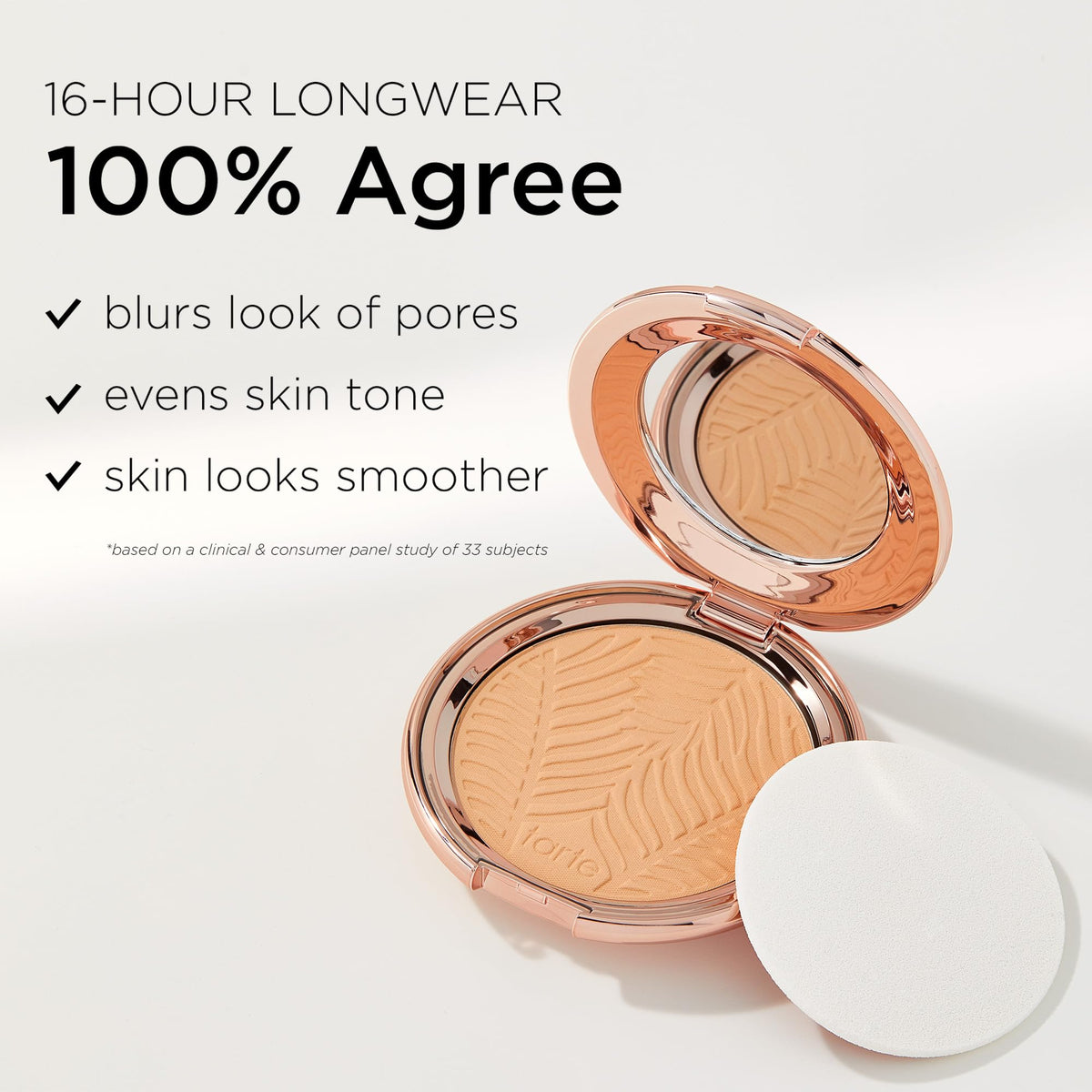 tarte arm swatch 20N light neutral demonstrates buildable, natural coverage