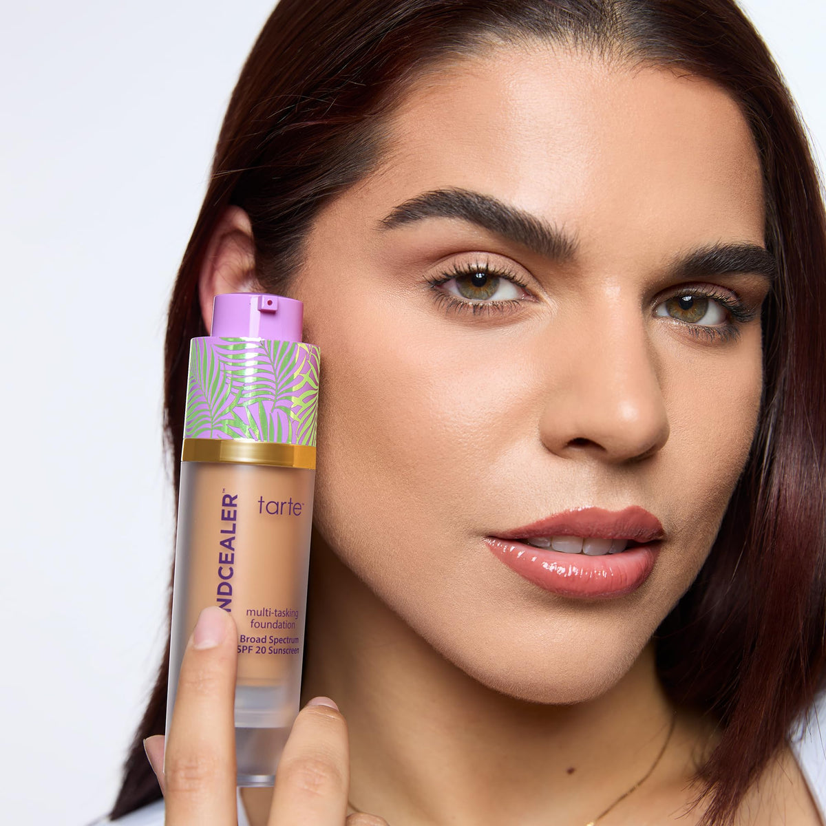 tarte ingredients label closeup showing babassu and hyaluronic acid for nourishment