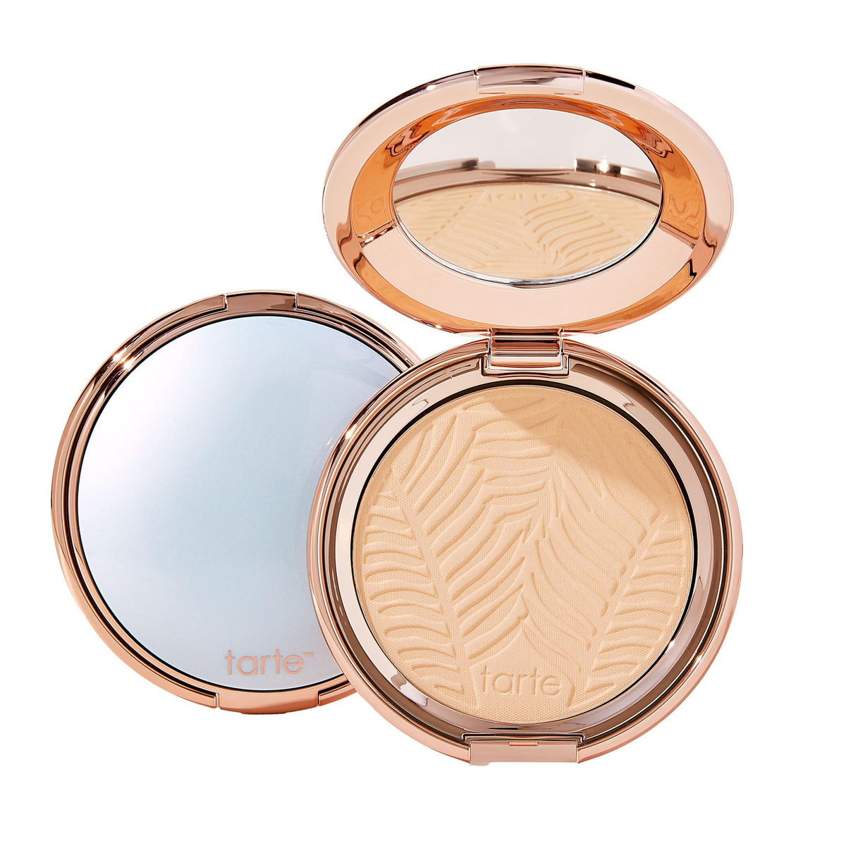 tarte compact front view showing sleek packaging and easy travel convenience