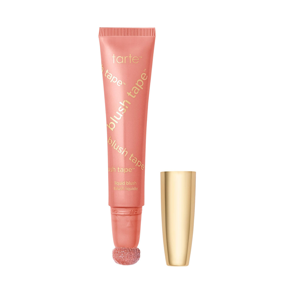 tarte front packaging showing nozzle and label for easy identification and neat storage