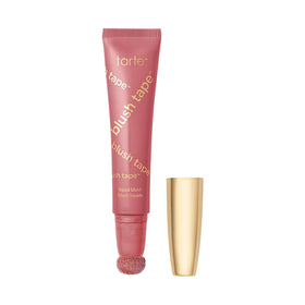tarte blush tape front packaging shows product and shade, highlights clean ingredients