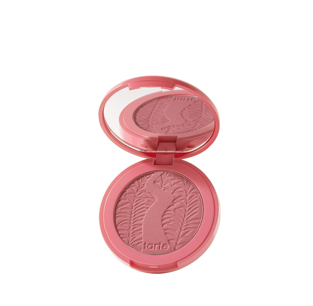 tarte blush front pan showing true shade and compact design for quick selection