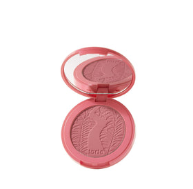 tarte blush front pan showing true shade and compact design for quick selection