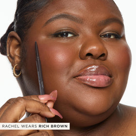 tarte brow pencil inside a makeup bag ready for travel convenience benefit