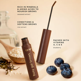 tarte Busy Gal in a purse on-the-go lifestyle shot for quick touch-ups and waterproof hold