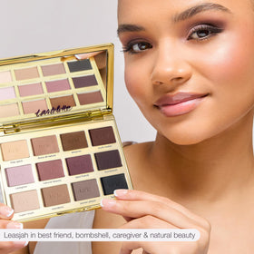 tarte close-up of matte powder texture highlighting smooth blending