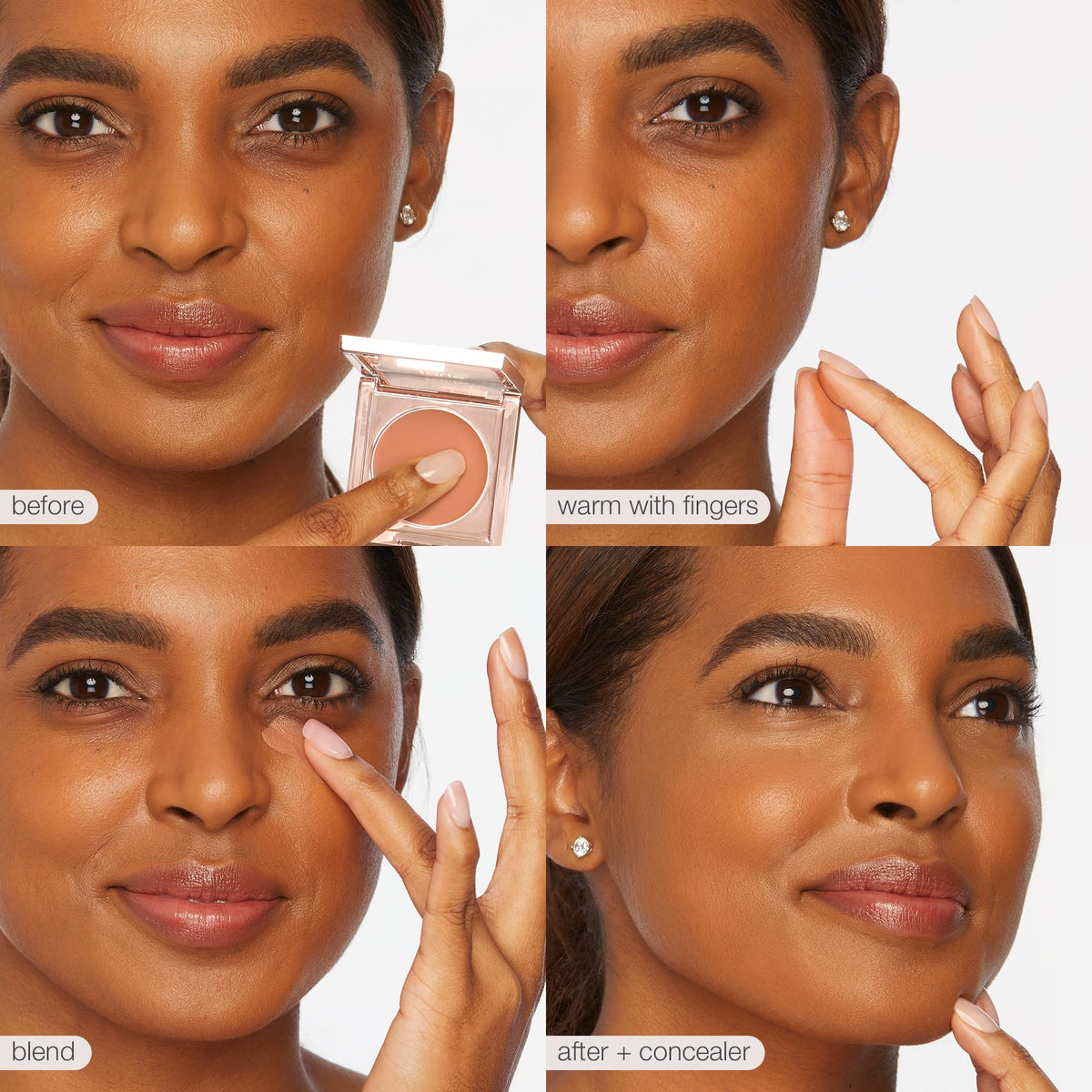 tarte orange corrector swatch on arm illustrating effective color correction