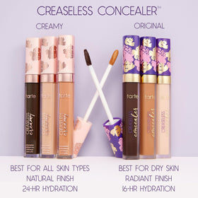 tarte concealer next to a ruler for size comparison, shows full-size value