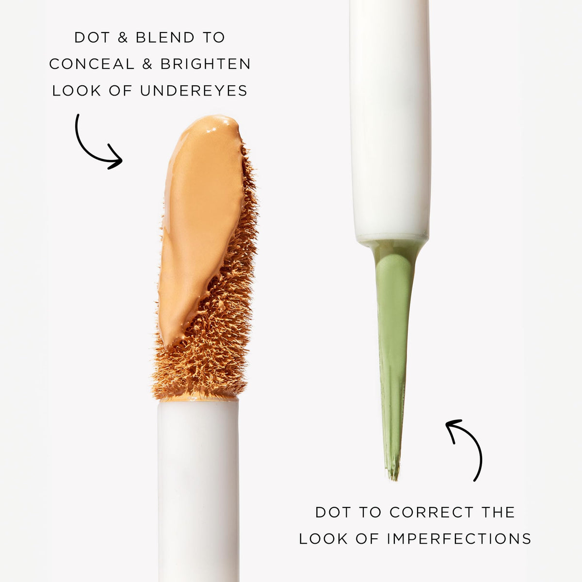 tarte creaseless corrector on bathroom vanity beside mirror suggesting daily routine and reliable wear