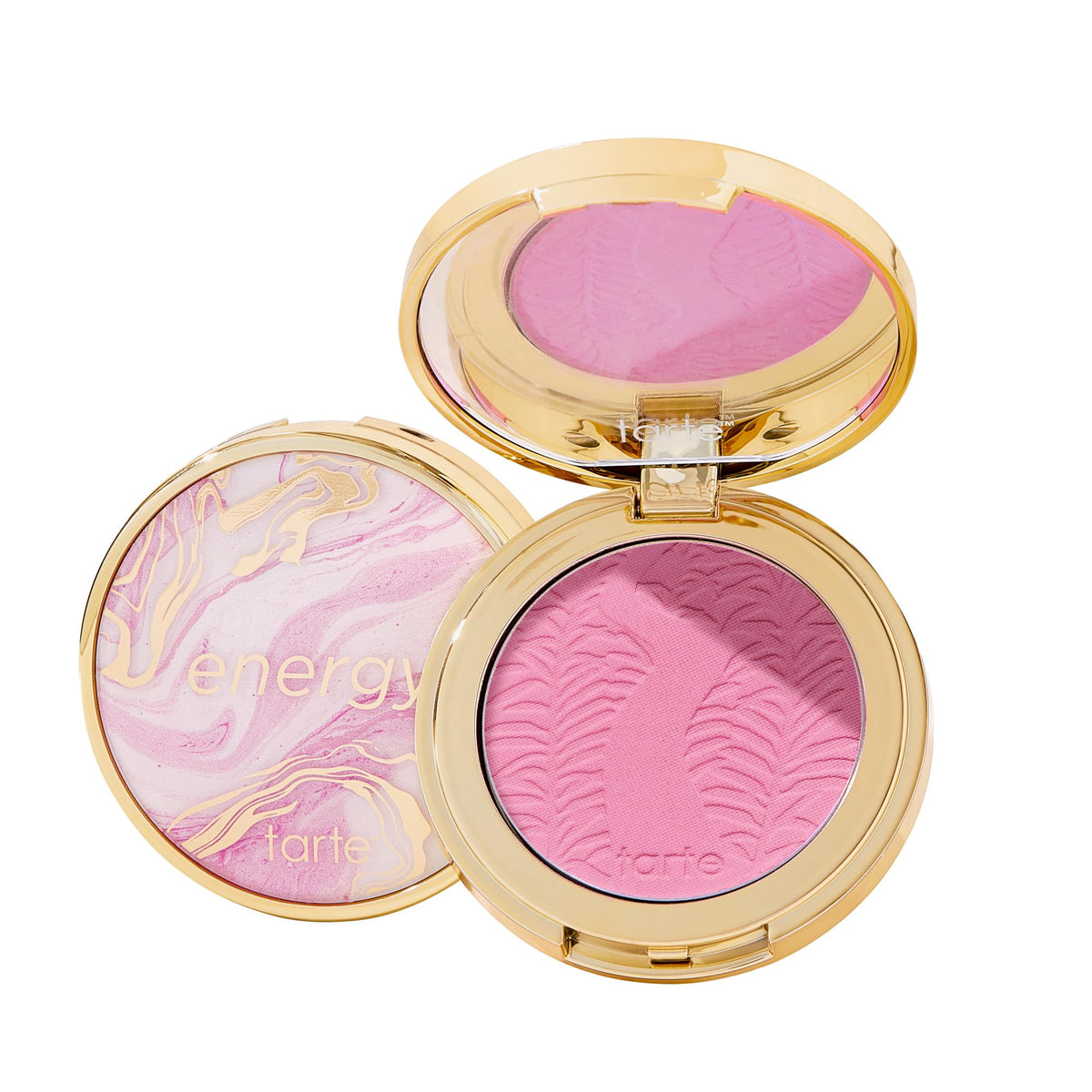 tarte compact front view showing energy shade and travel-ready design benefit longwear