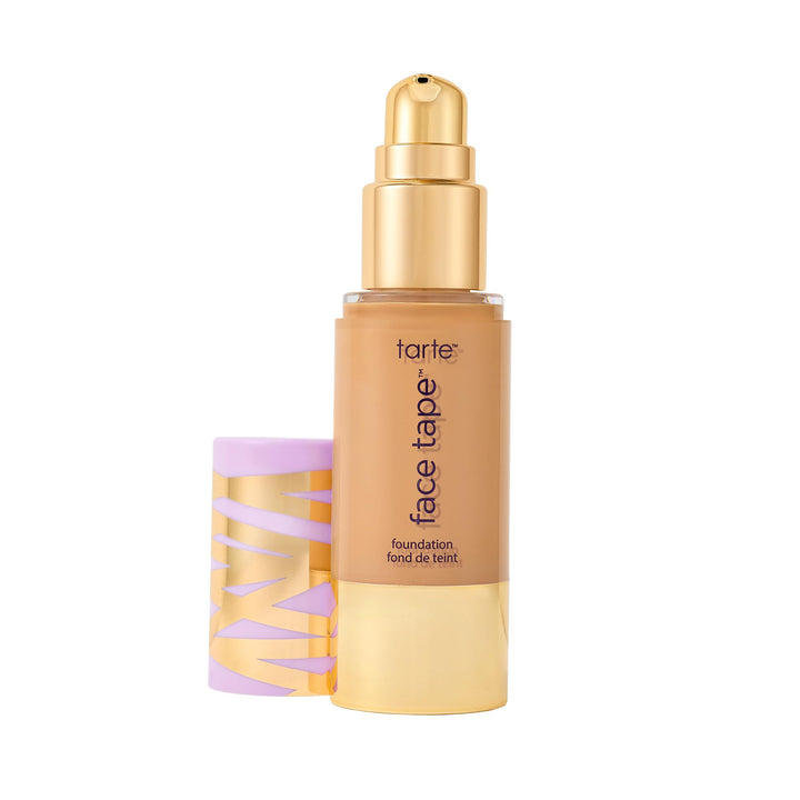 tarte front bottle showing packaging and product benefit of clear coverage