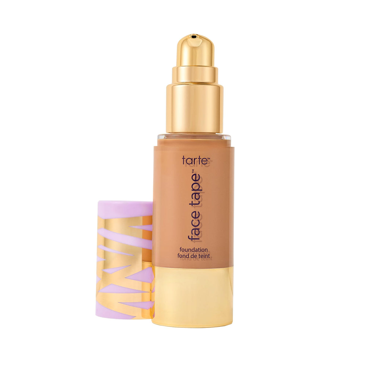 Tarte face tape front pump bottle showing packaging and easy dispensing benefit