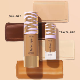 tarte lifestyle worn on model showing natural matte finish and confidence benefit
