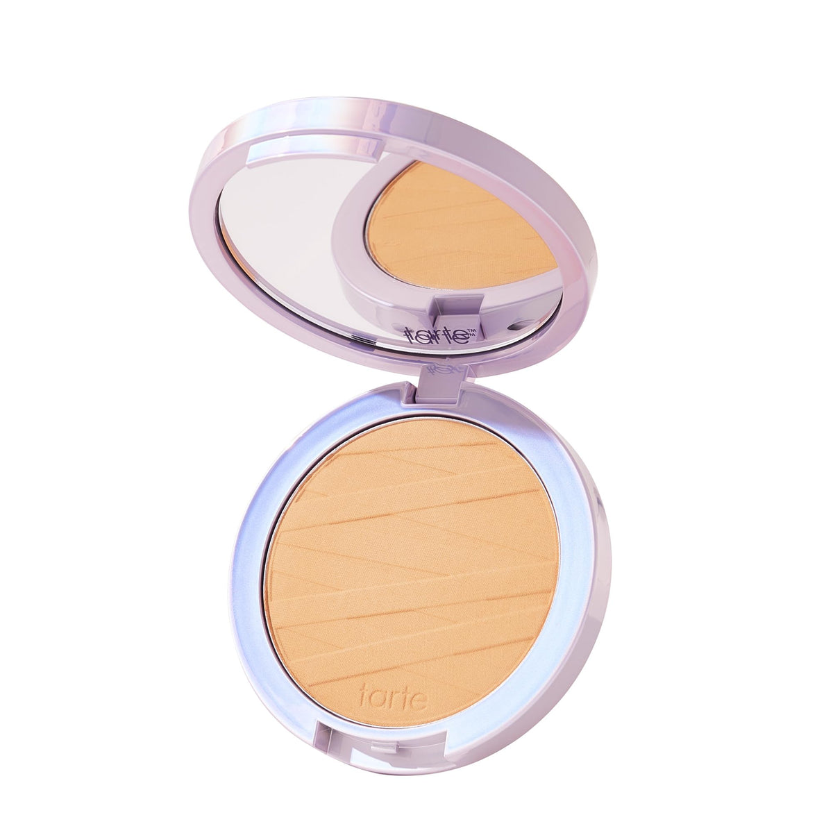 tarte compact front view showing sleek packaging and travel convenience