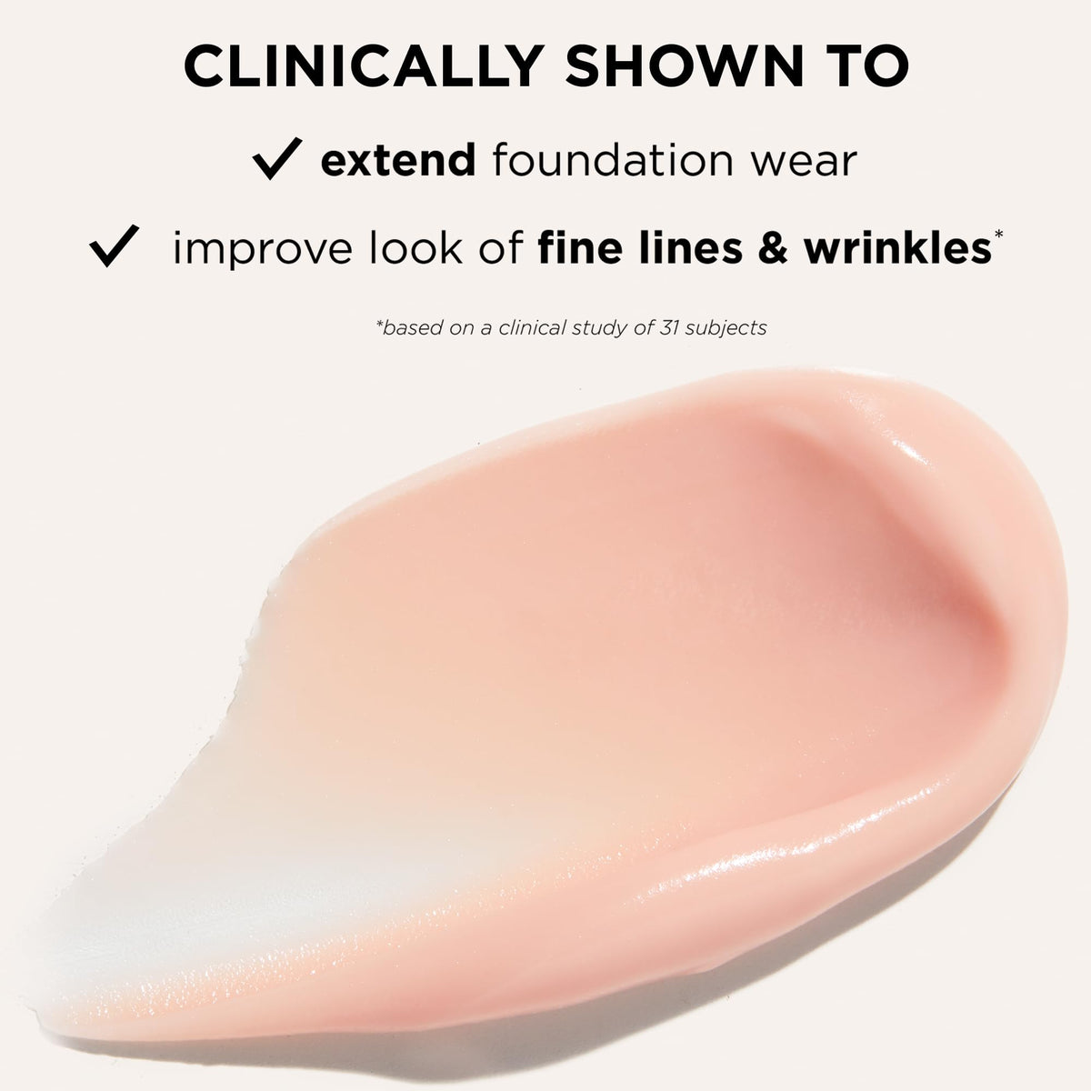 tarte primer dispensed on hand demonstrating hydration and quick absorption benefit