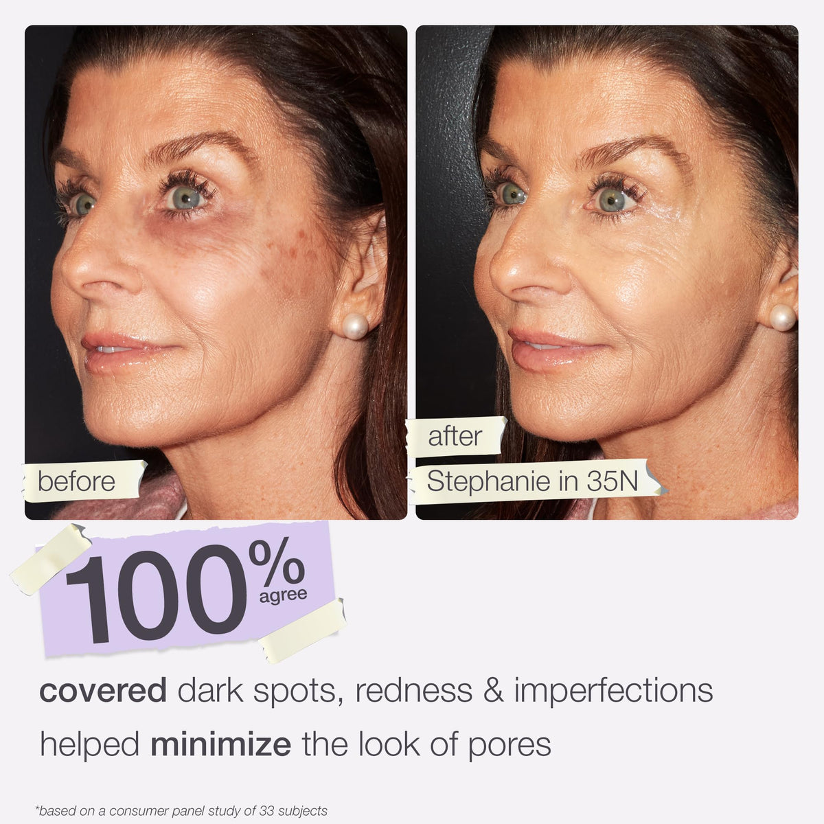 tarte foundation texture close-up showing smooth, blendable formula