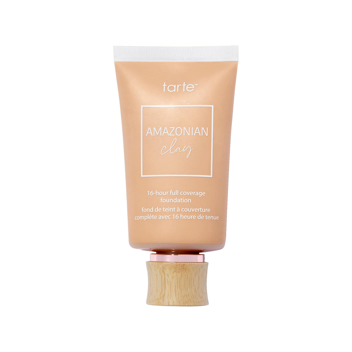 tarte front packaging showing product and shade, clear branding and protection