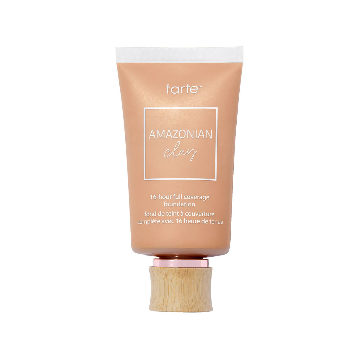 tarte front packaging showing product and shade, conveys clarity and trust