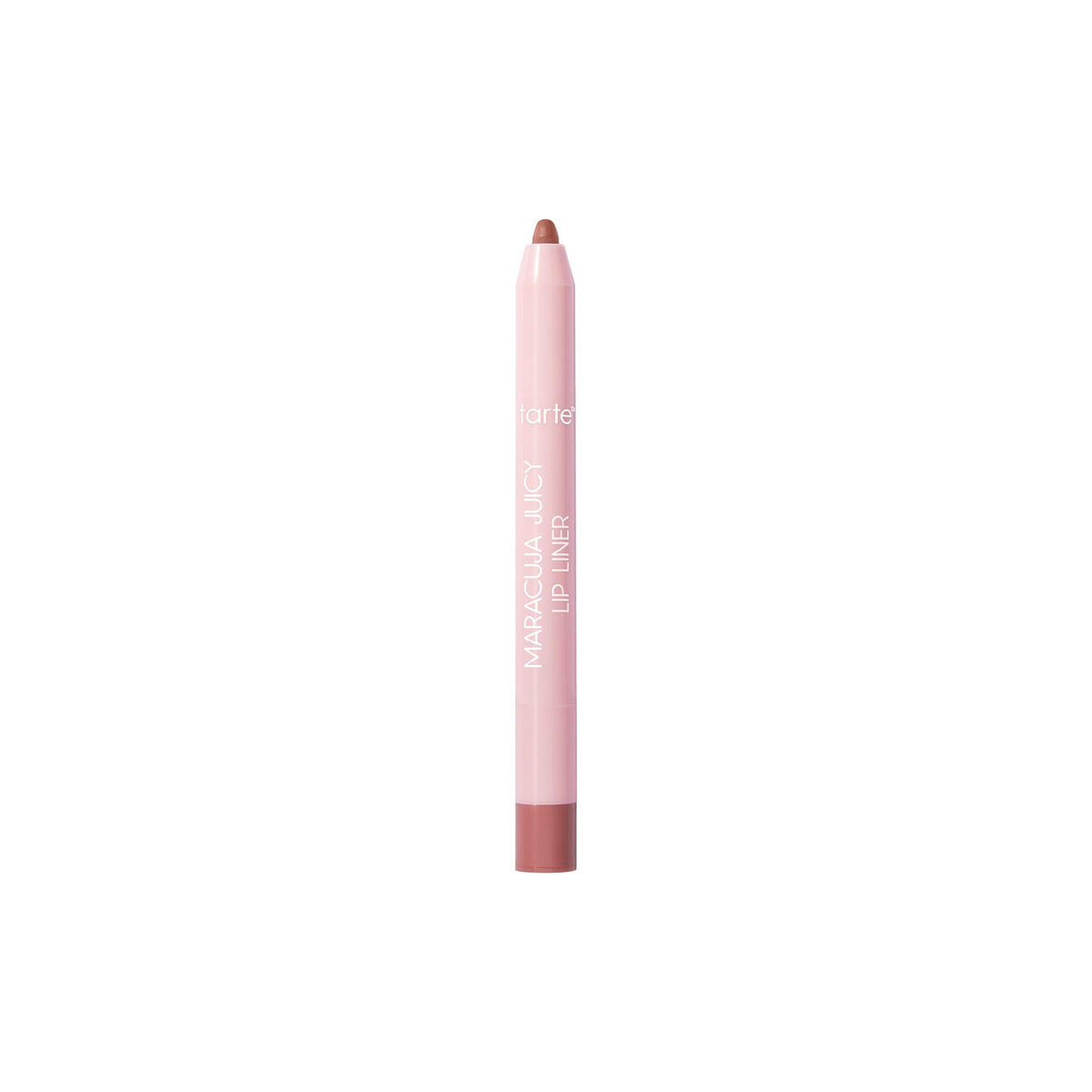 tarte front packaging in soft pink showing compact travel size and shade