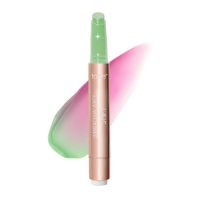 tarte front packaging of maracuja juicy lip shift showing product tube and box, clear branding and benefit