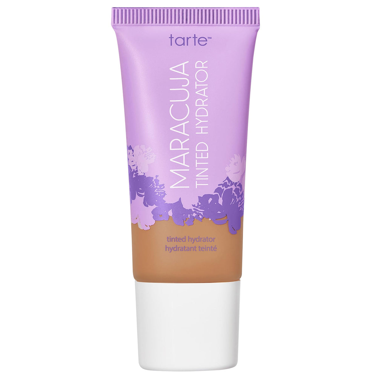 tarte front packaging showing bottle and label, highlights lightweight formula benefit