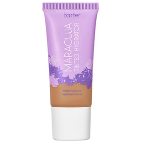tarte front packaging showing bottle and label, highlights lightweight formula benefit