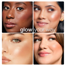 tarte applied on cheeks showing luminous glow and natural finish