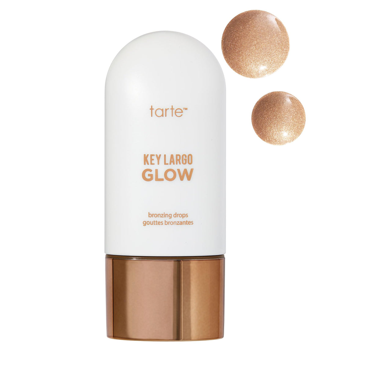 tarte front packaging showing bottle and champagne glow for easy identification and radiance
