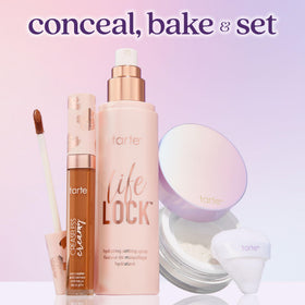 tarte lifestyle bag shot with other essentials for convenient daily use