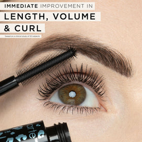 tarte before and after lashes showing length and volume transformation