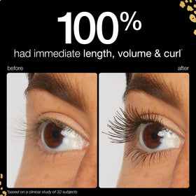tarte lifestyle model wearing brown mascara for softer daytime definition