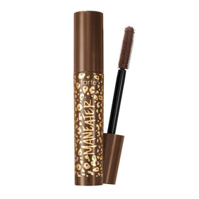 tarte maneater mascara front view showing full-size tube and brown shade benefit