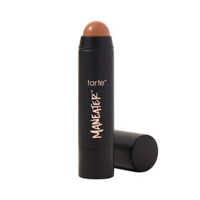 tarte Maneater stick front packaging showing shade sundown and benefits