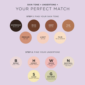 tarte arranged on vanity in lifestyle setting conveying everyday wearability benefit
