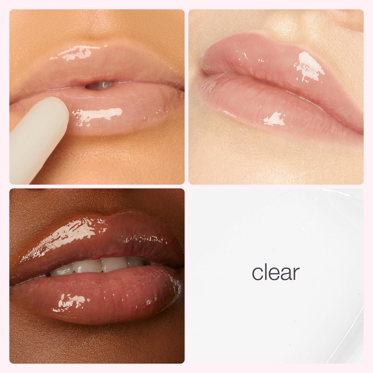 tarte lip balm texture close-up highlighting glossy finish and smooth, hydrating formula