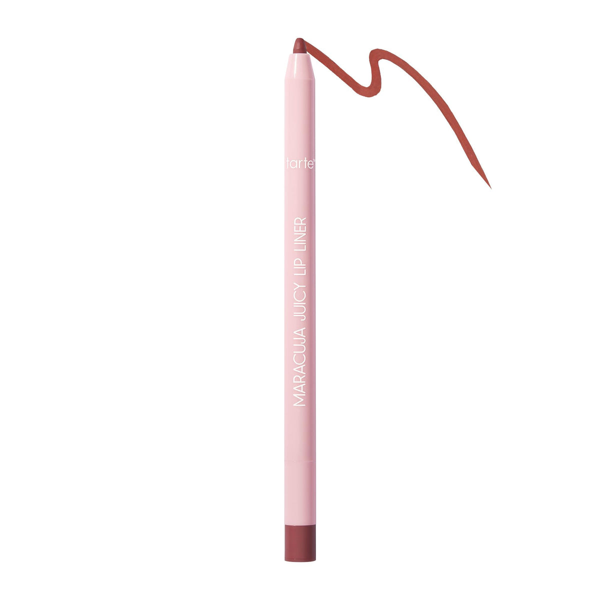 tarte maracuja lip liner front view showing deep mauve shade and sleek pencil