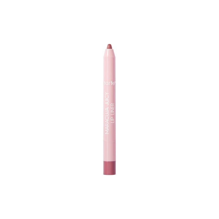 tarte lip liner front view shows mauve shade and compact travel design benefit portability