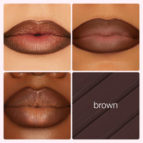 tarte lip liner tip close-up highlighting custom lip-lifter shape and smooth glide
