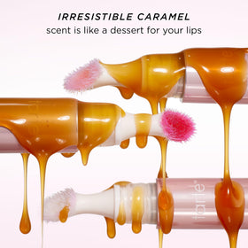 tarte on bathroom vanity styled to convey nightly lip care routine