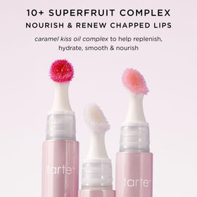 tarte product held in hand showing compact size and travel-friendly benefit