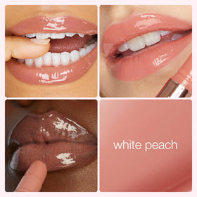 tarte texture close-up highlighting smooth glossy balm for hydrated lips