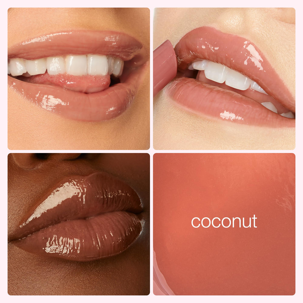 tarte close-up texture shot showing smooth glossy finish and hydrating benefit
