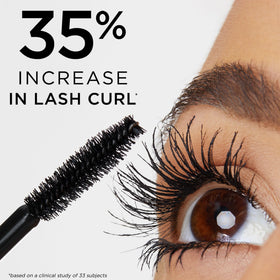 tarte mascara on model for dramatic evening volume and curl