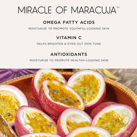 tarte product flatlay with key ingredients illustrating nourishing formula benefit