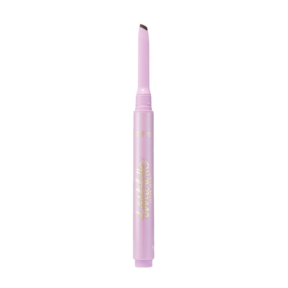 tarte quick stick front view showing compact pencil and tip for precise definition
